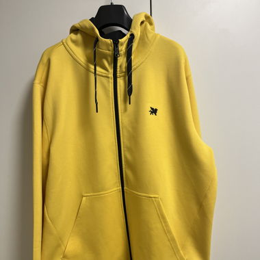 Gelber Kapuzenpullover, Grösse XL 