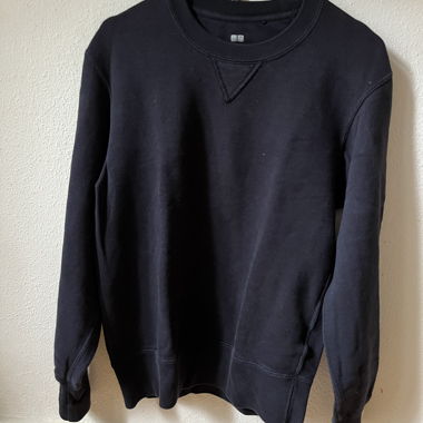 UNIQLO Sweatshirt schwarz XS