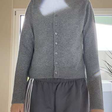 Grey Knit Cardigan