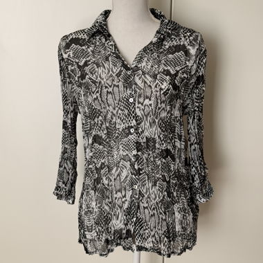 Blusa Vintage Bonita nero-bianco