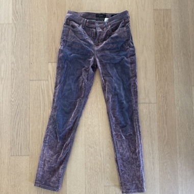 Jeans skinny GUESS viola in velluto