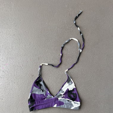 PURPLE CAMO CROP TOP