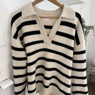 Striped Knit Sweater