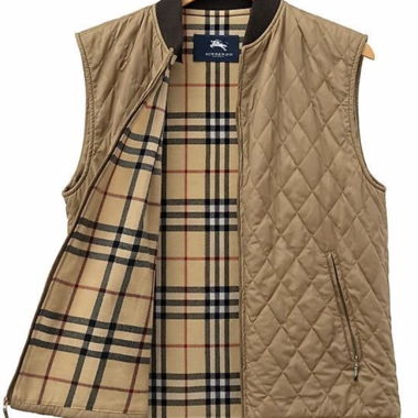 Burberry Steppweste mit Karofutter