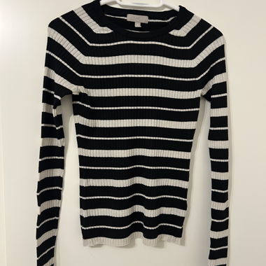 Pull côtelé rayé H&M