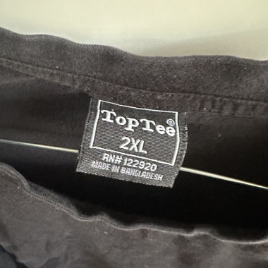 T-shirt noir 2XL