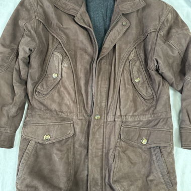 Vintage Leather Jacket Angelo Litrico Genuine Leather