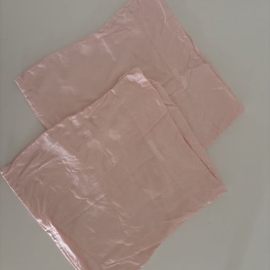 Rosa Seiden Kissenbezüge