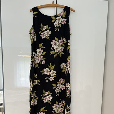 Black floral dress