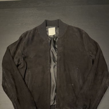 Sandro Suede Bomber Jacket