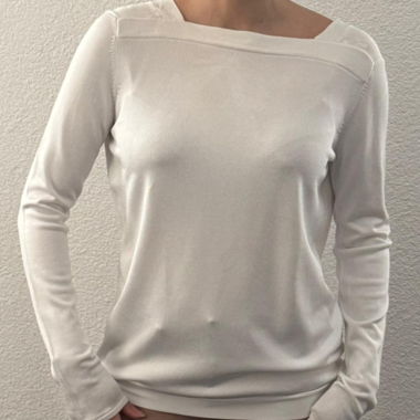 Maglione REISS bianco con schiena scoperta