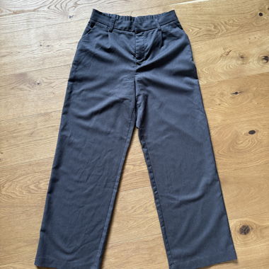Grey Fabric Trousers