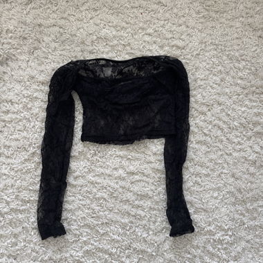 Bolero in pizzo nero