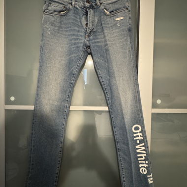 Jeans Off-White taglia 31 azzurro chiaro