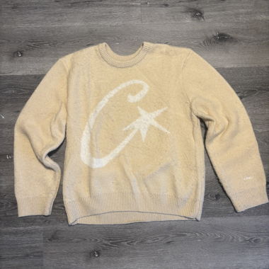 CORTEIZ C STAR Mohair Knit Sweater Beige