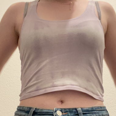 Lilac Tie-Dye Crop Top