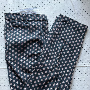Patterned Cotton Trousers