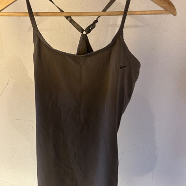 Nike sport top with spaghetti straps, brown