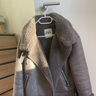ZARA Jacket Taupe / Brown