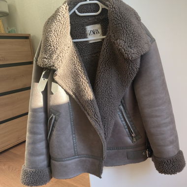 ZARA Jacket Taupe / Brown