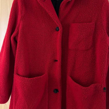 Cappotto in pile Woolrich rosso