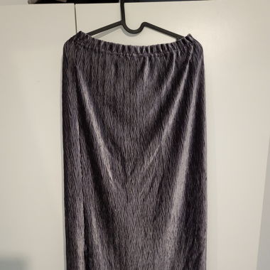 Silver purple long skirt