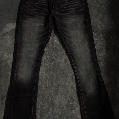 Jeans a zampa nera washed