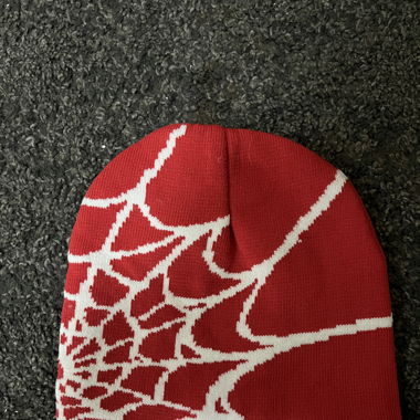 Spiderman Beanie red white