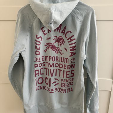 Deus Ex Machina light blue hoodie M