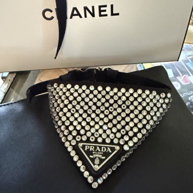 Collare per cani Prada Crystal