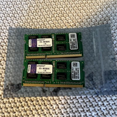 Kingston 2 x 4GB, 1066 MHz, DDR3-SODIMM RAM für Laptop
