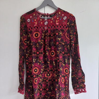 Desigual Bluse Bordeau Rot