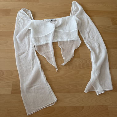 Weisses transparentes Top