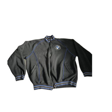 Veste sweat BMW noire avec fermeture éclair