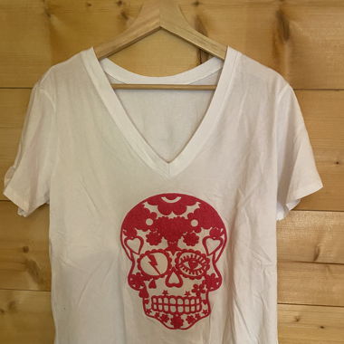 T-shirt Skull Pink