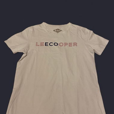 White Lee Cooper streetwear t-shirt
