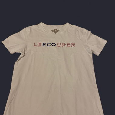 White Lee Cooper streetwear t-shirt