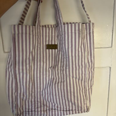 Striped Fabric Tote from enSoie