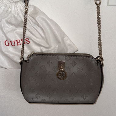 Sac bandoulière gris Guess