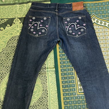 Evisu flower jeans