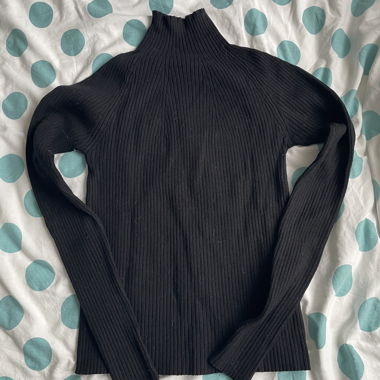 Black Turtleneck Sweater