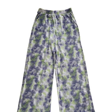 Printed wide-leg pants