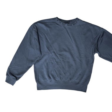 dunkelblau-grauer Pullover Oversized Fit (m,S,H&M)