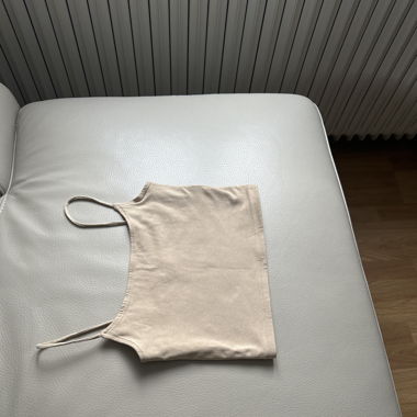Crop top beige 