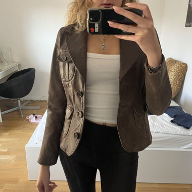 Vintage Echtleder Jacke