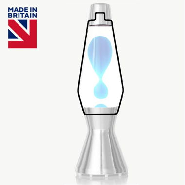 Mathmos Astro Lavalampe Flasche gefrostet Türkis