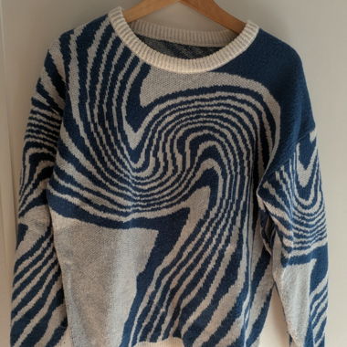 Maglione in maglia a fantasia