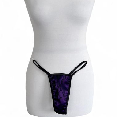 PURPLE SATIN STRING