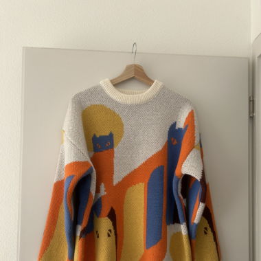 Bunter Oversize Pullover 