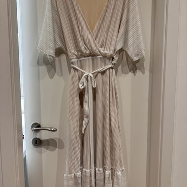 Apricot Shimmer Maxi Kleid „L“